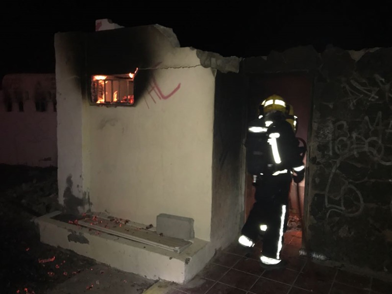 Parte afectada de la vivienda.