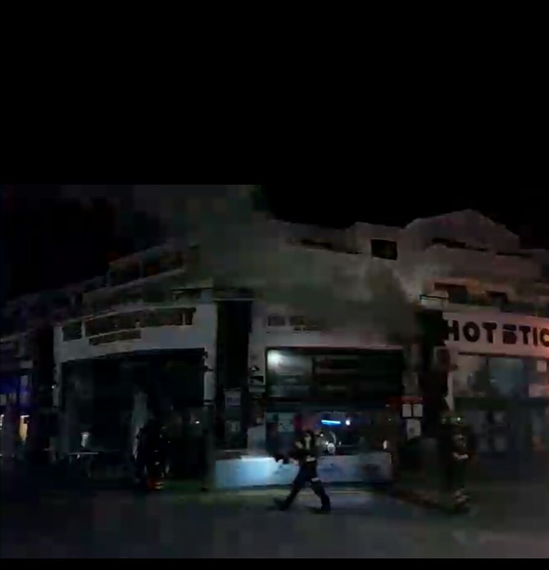 Local incendiado en Costa Teguise