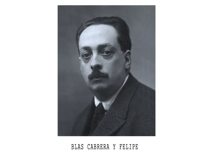 Blas Cabrera y Felipe y la memoria histórica Lancelot Digital