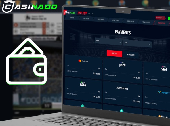 Funcionamiento del depósito y la retirada: Casinado