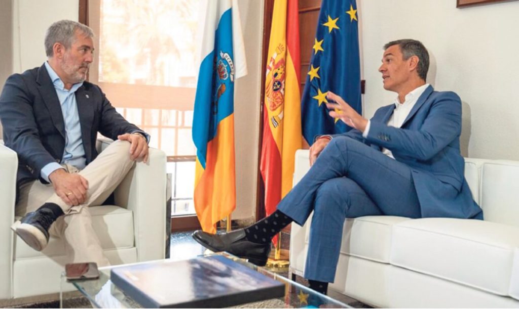 Estos son los dos grandes temas que Clavijo tratará con Sánchez