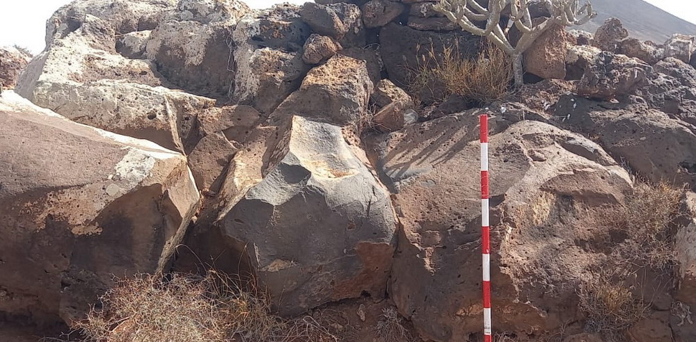 "Atentado" a un grabado rupestre en Lanzarote