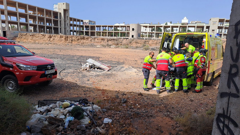 Precipitado de una obra Cota Teguise 2