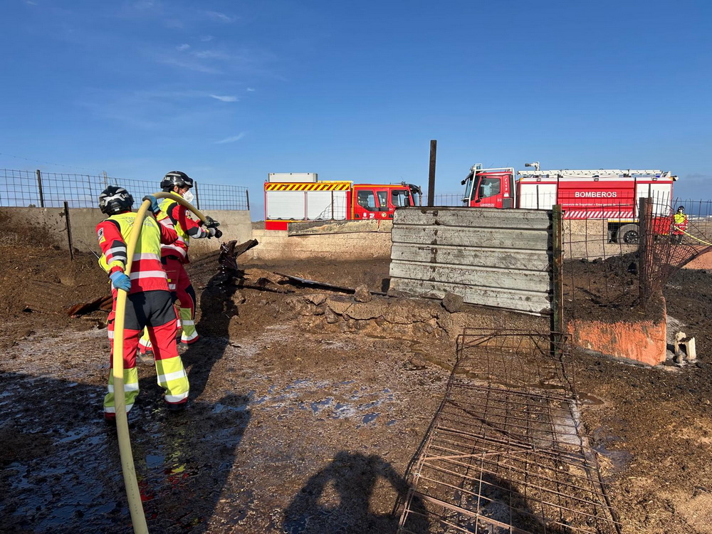 Quema rastrojos en San Bartolome1