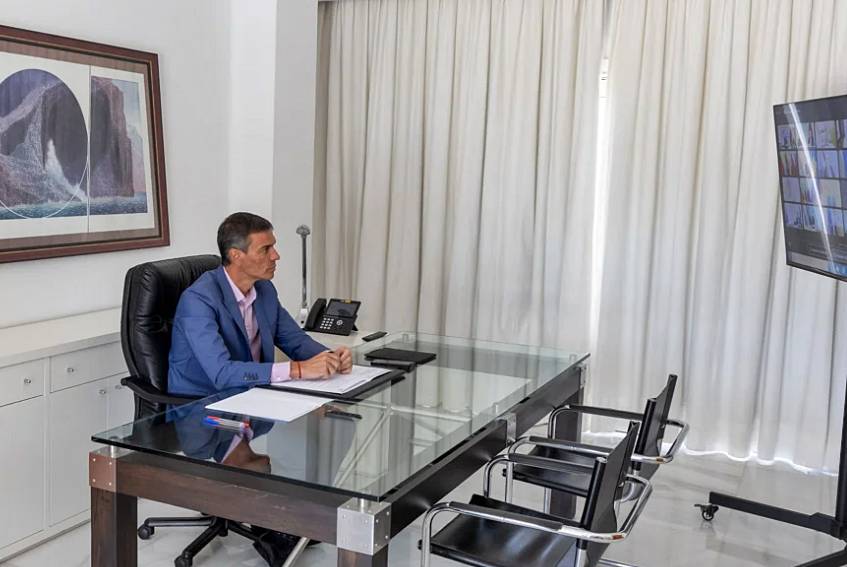 pedro sanchez sigue evolucion incendios