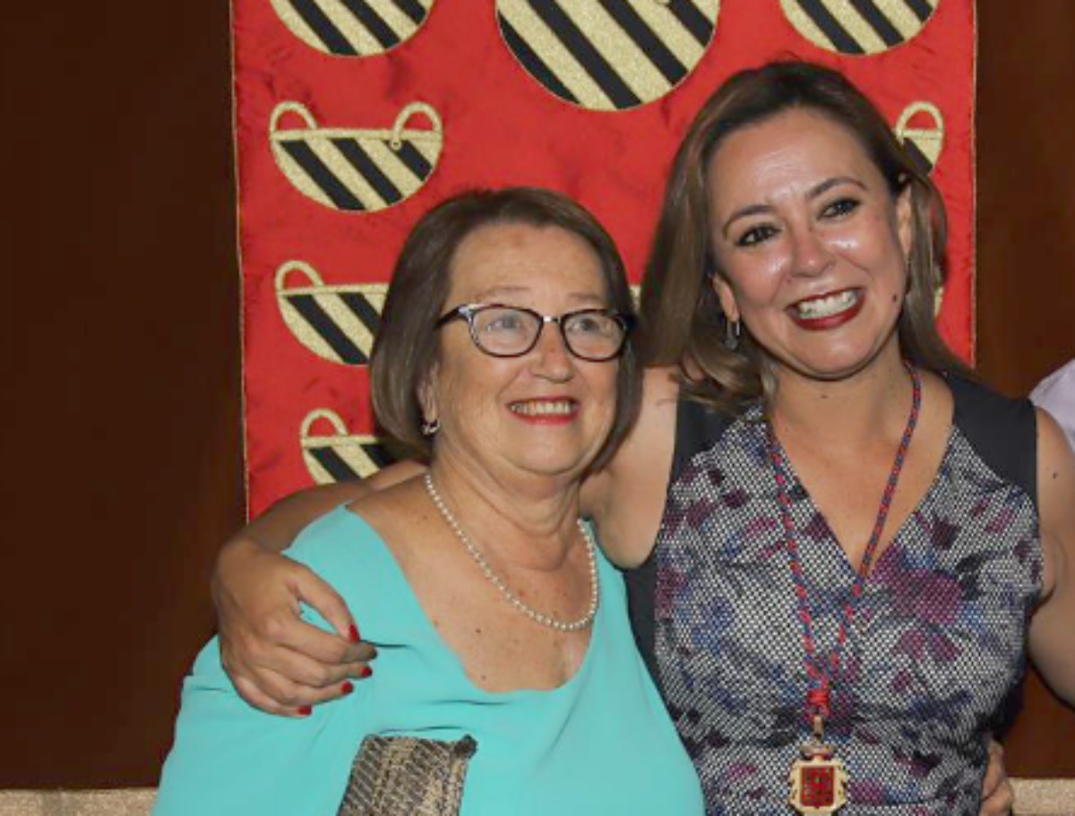 Eduviges Berriel en la toma de posesión de su hija Eduviges Berriel en la toma de posesión de su hija