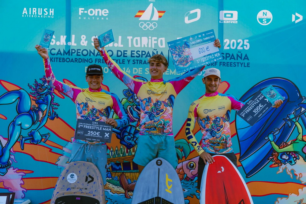Un lanzaroteño subcampeón de España de Wingfoil