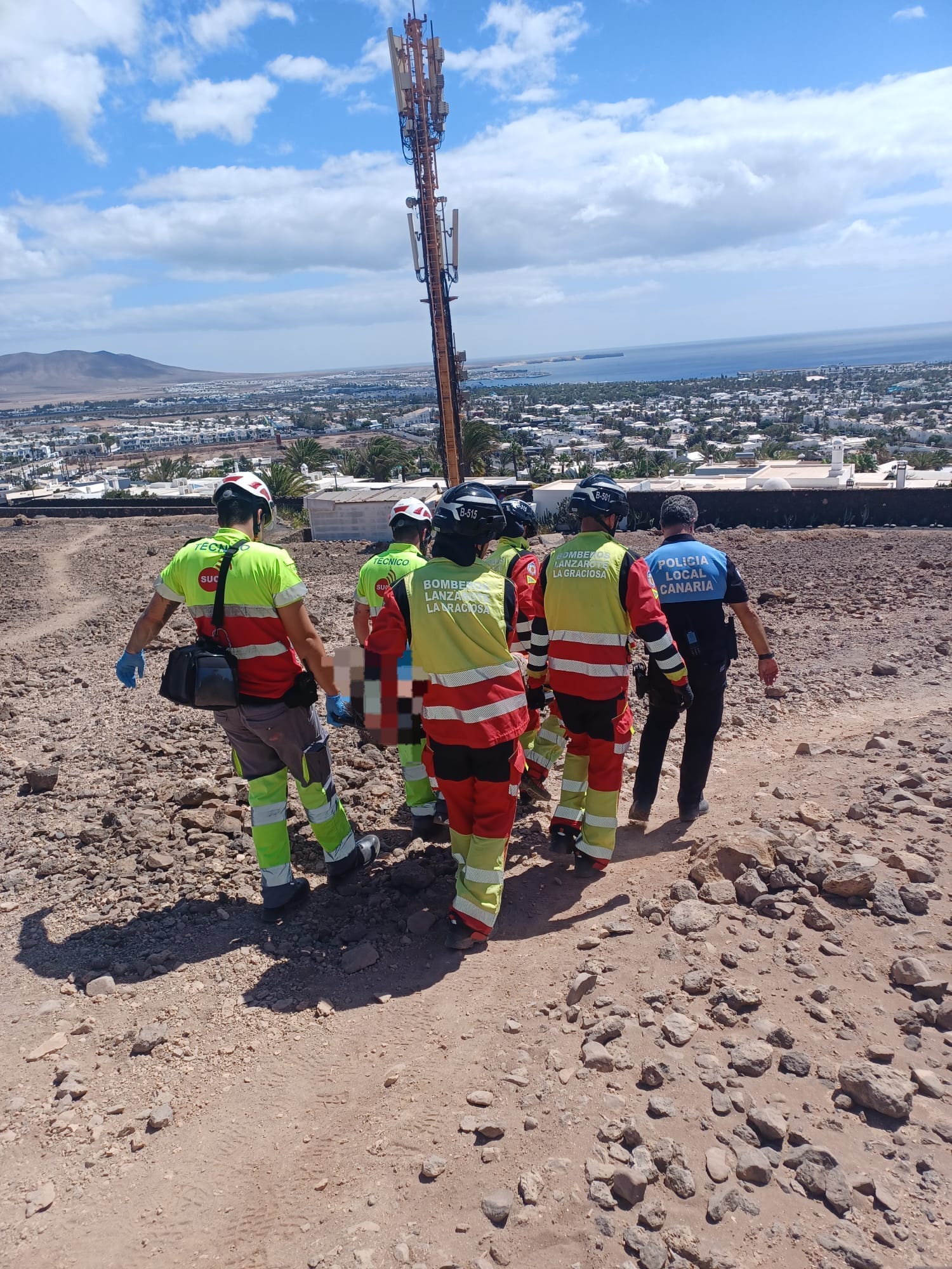 caída en Montaña Roja