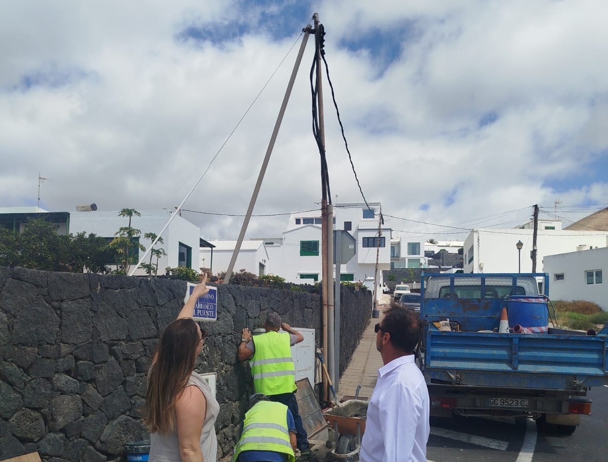 NC aplaude el comienzo de las obras de soterramiento en el "Lugar de Arriba" en Tías