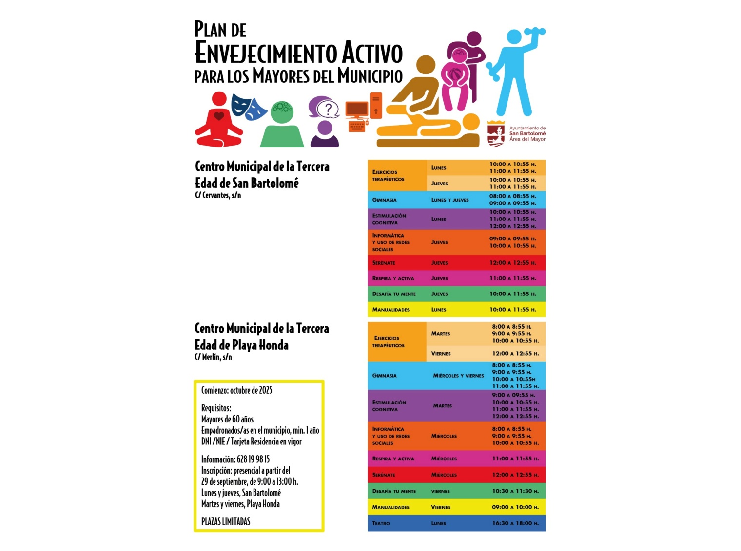 Este año se incorporan nuevas actividades de estimulación cognitiva y manualidades para promover un envejecimiento activo y participativo Este año se incorporan nuevas actividades de estimulación cognitiva y manualidades para promover un envejecimiento activo y participativo