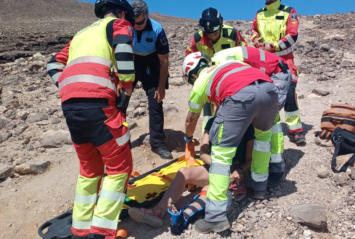 La mujer, de nacionalidad inglesa, fue trasladada al Hospital Molina  Orosa