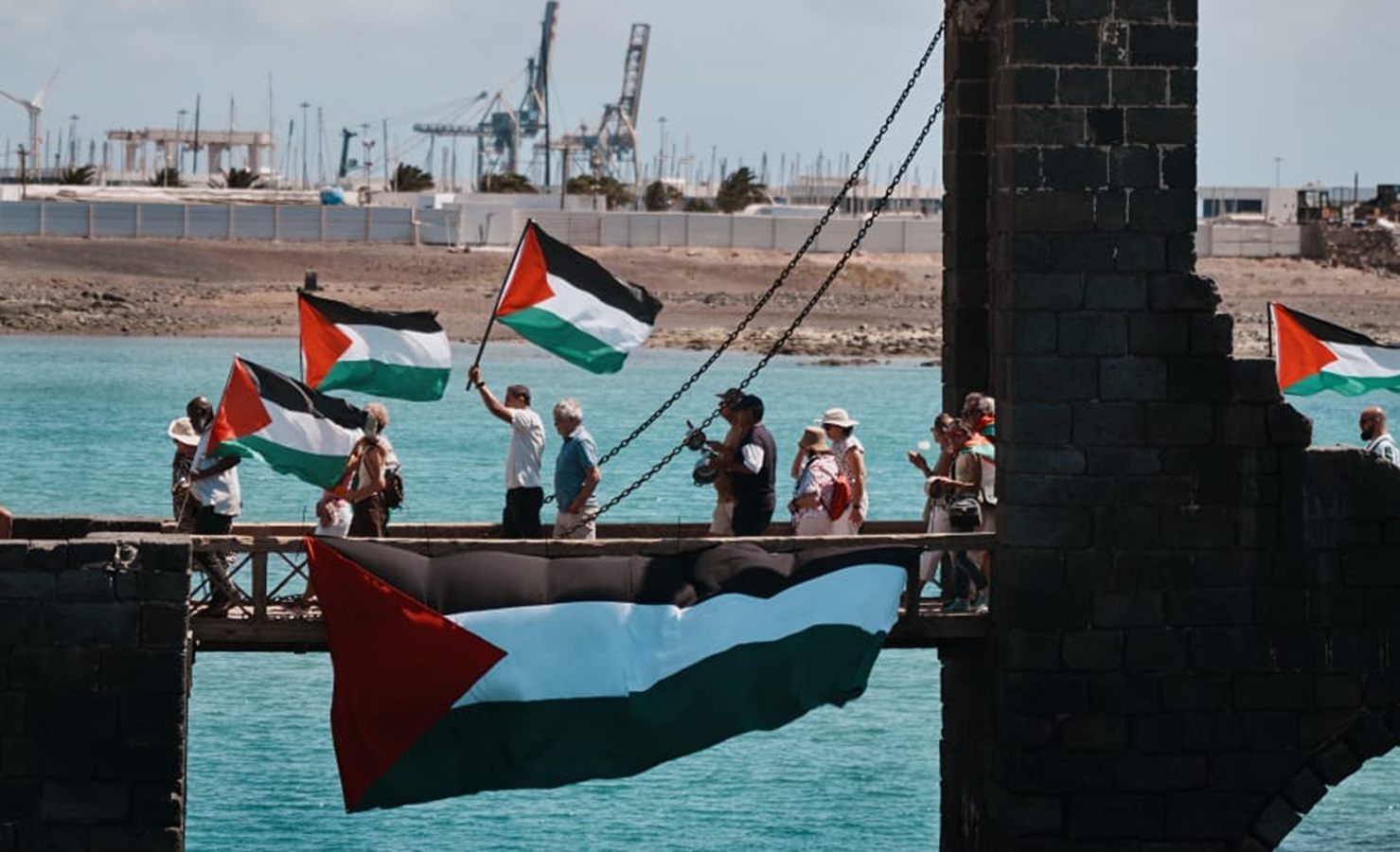 El mensaje "sí llega" desde Lanzarote hasta Gaza