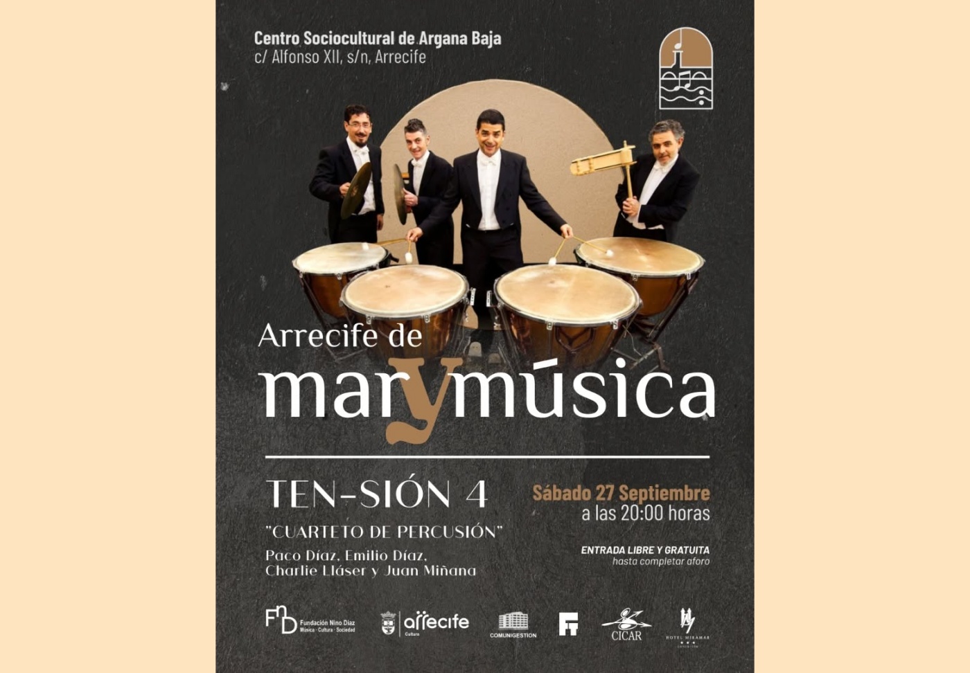 La Casa de la Cultura Agustín de la Hoz acoge este sábado una nueva sesión del ciclo 'Arrecife de Mar y Música'