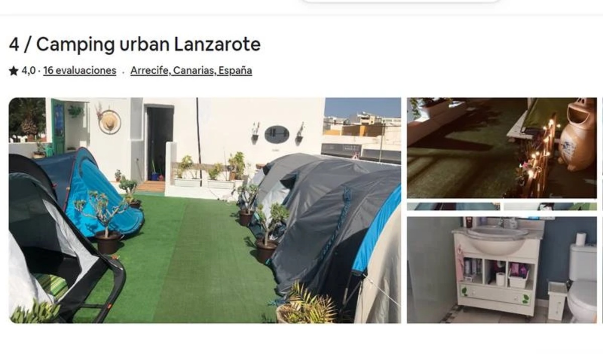 tiendas de campaña en azoteas