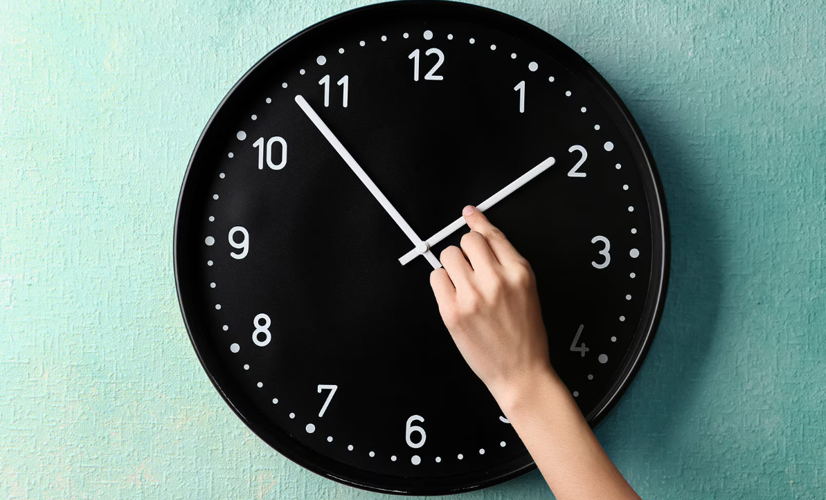 cambio de hora reloj