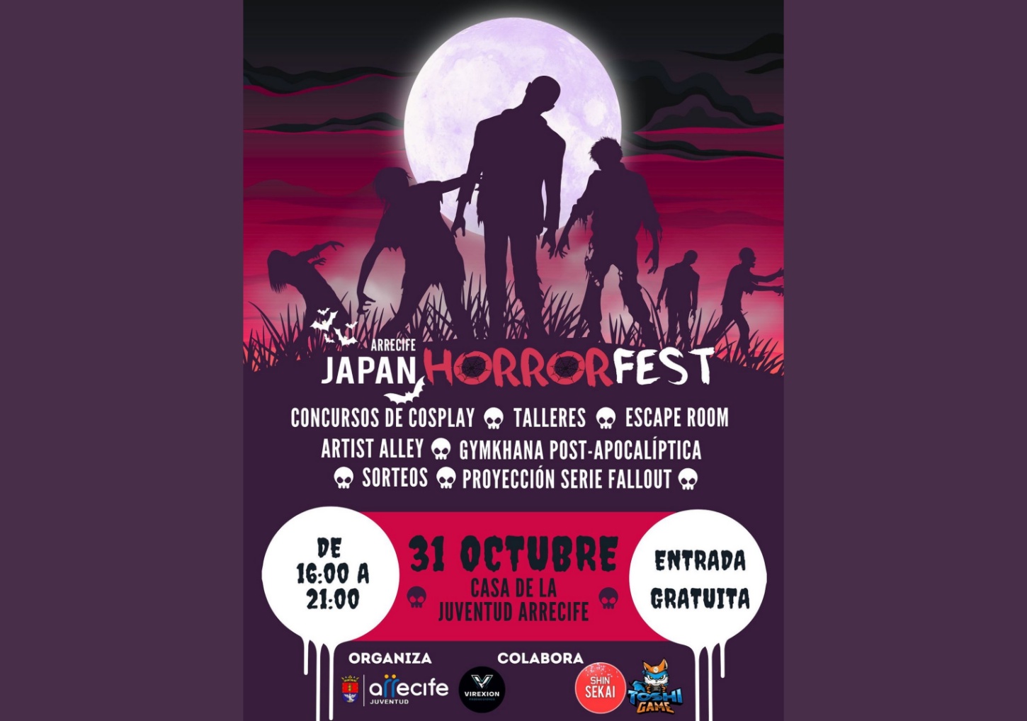 El 31 de octubre, la Casa de la Juventud se transformará en un mundo postapocalíptico con cosplay, zona gaming, gymkana, sorteos y mucho más