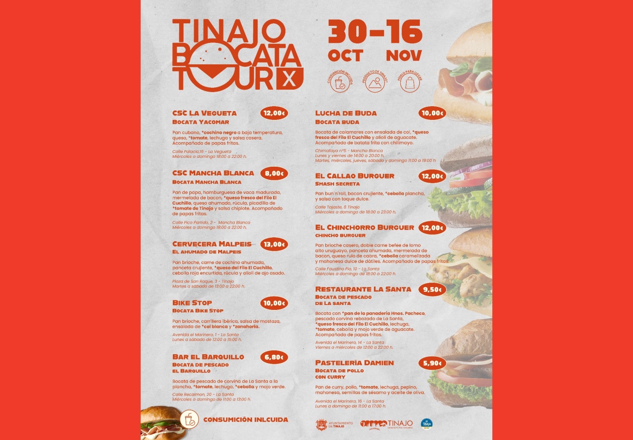 Todo preparado para la décima edición del Tinajo Bocata Tour