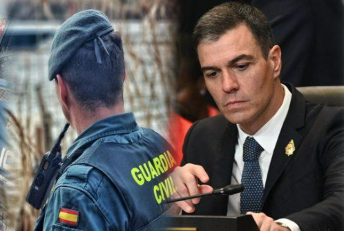 pedro sánchez le da la espalda a la guardia civil 