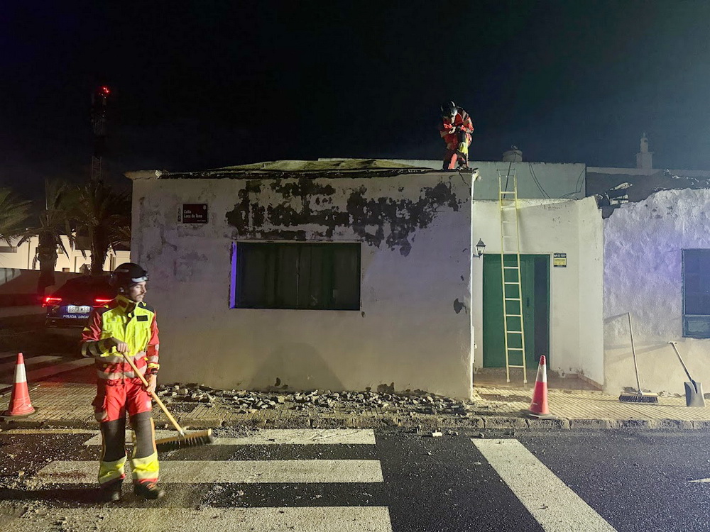 Desprendimiento planchas tejado