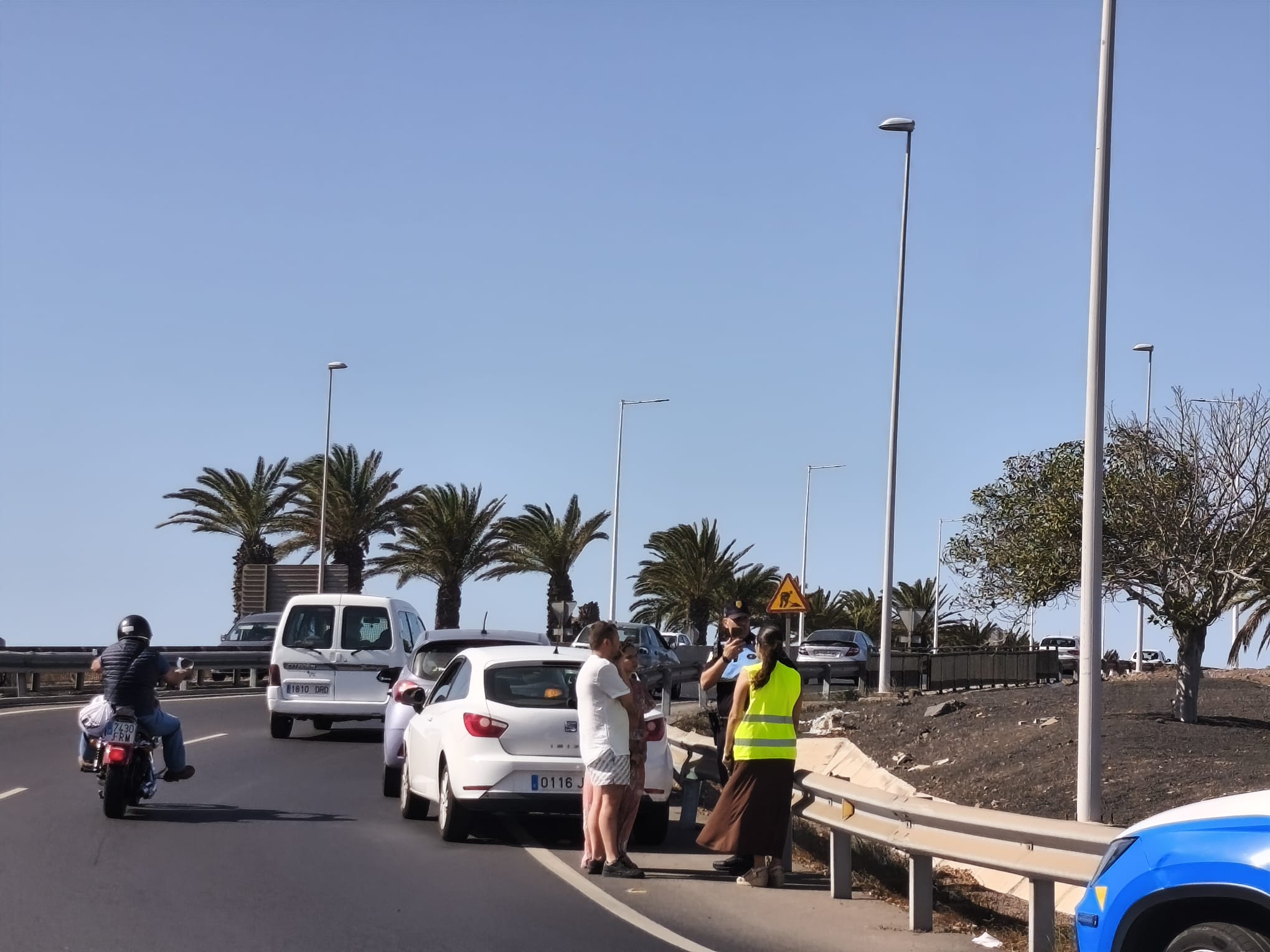 Ninguno de los ocupantes de los vehículos resultó herido