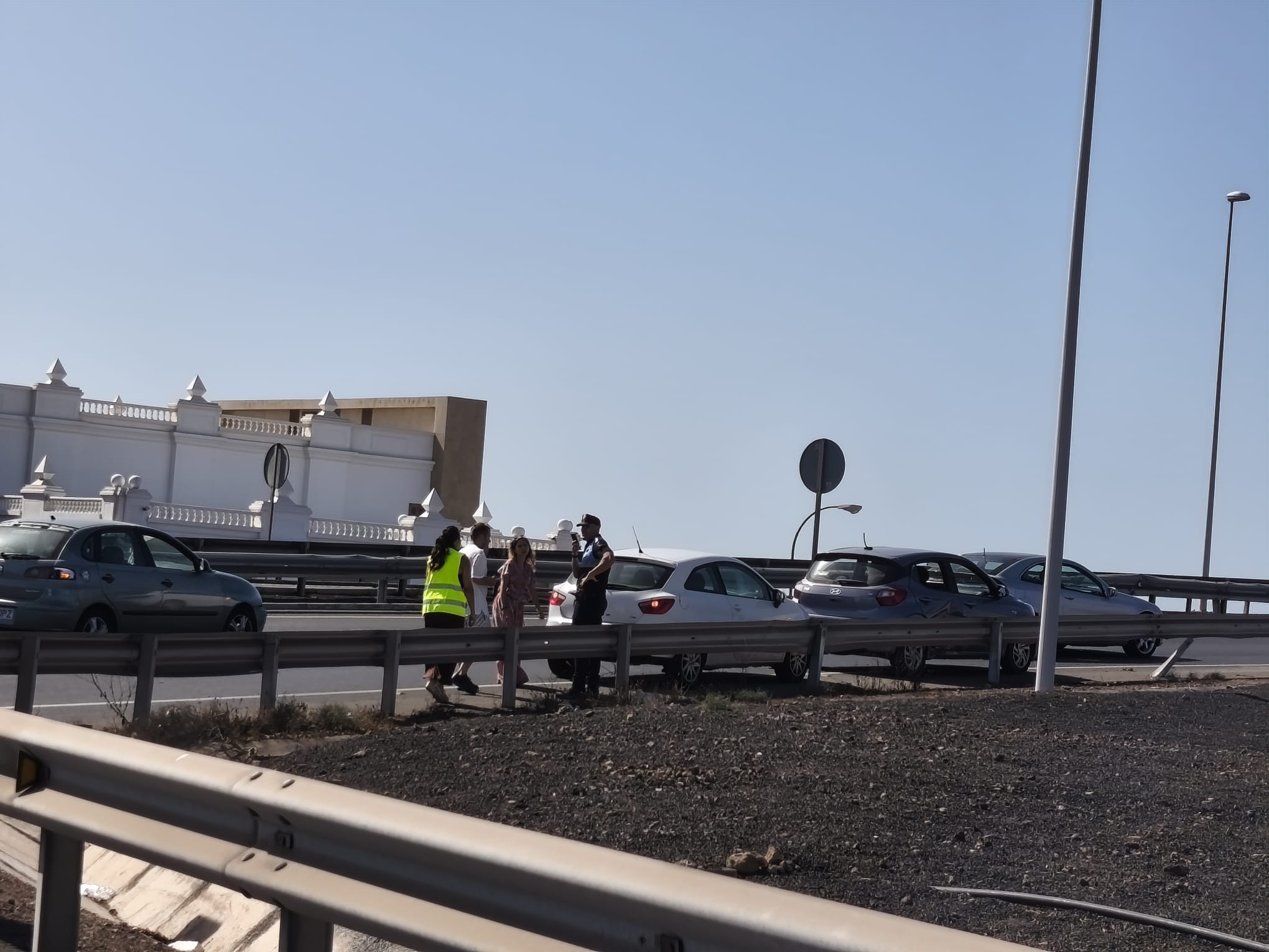 Ninguno de los ocupantes de los vehículos resultó herido Ninguno de los ocupantes de los vehículos resultó herido