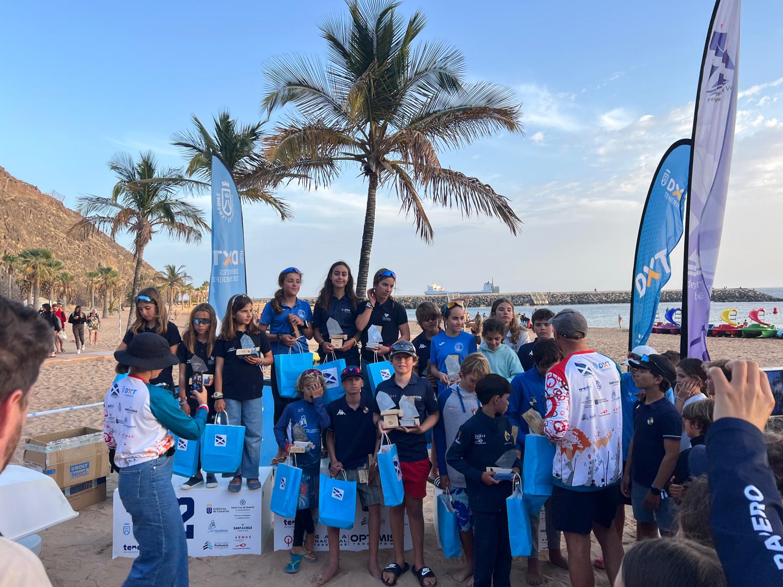 El RCNA domina la Regata Internacional Las Teresitas de Optimist