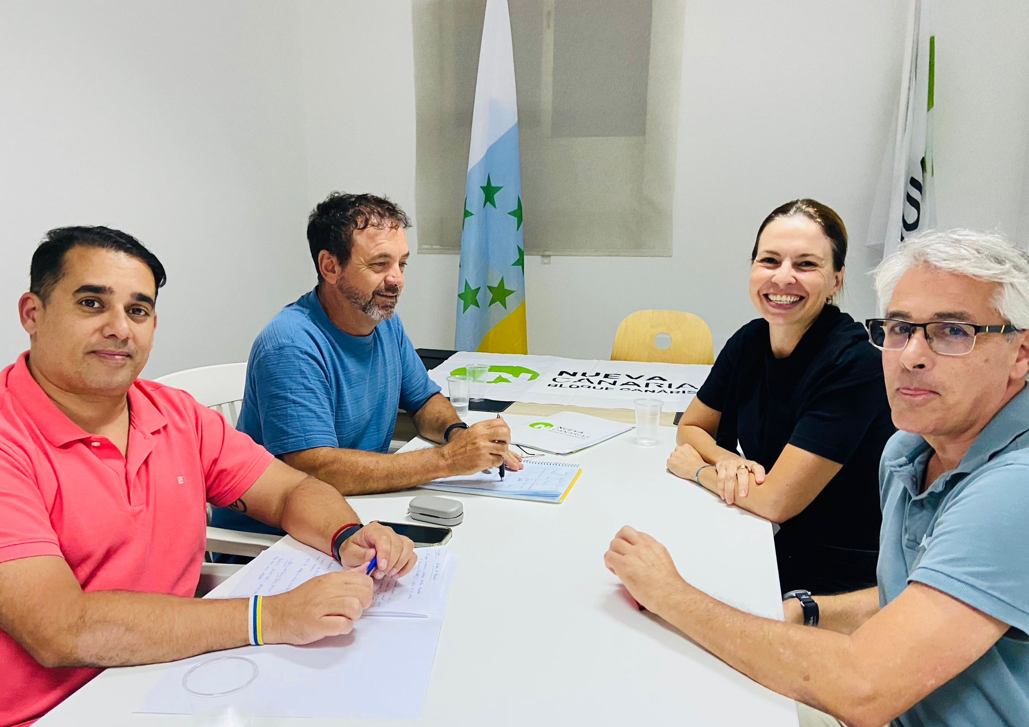 Nueva Canarias se reúne con la plataforma vecinal que rechaza la instalación