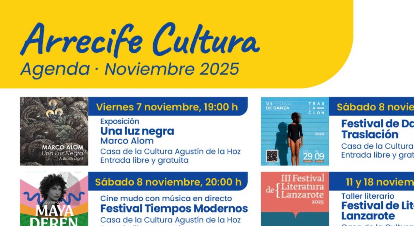 agenda arrecife nov