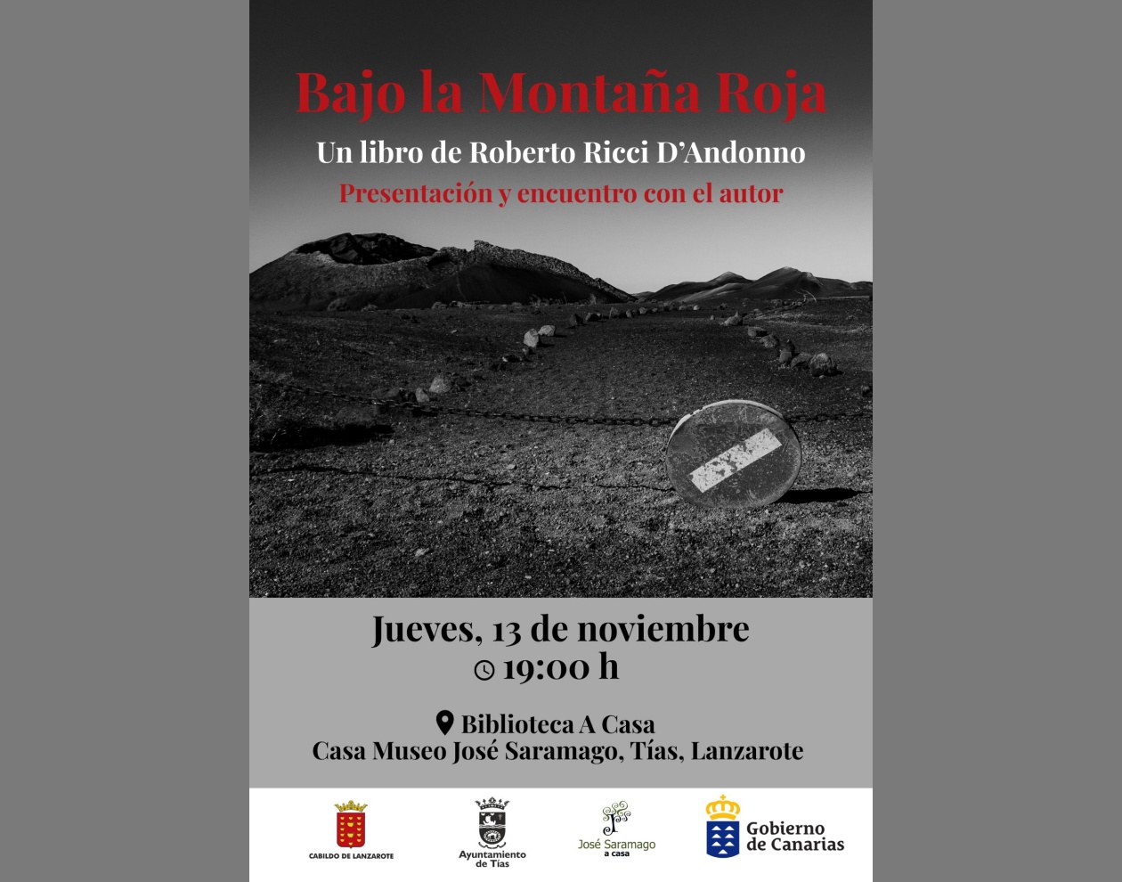 El libro recoge la mirada íntima de Roberto Ricci D’Andonno sobre Lanzarote