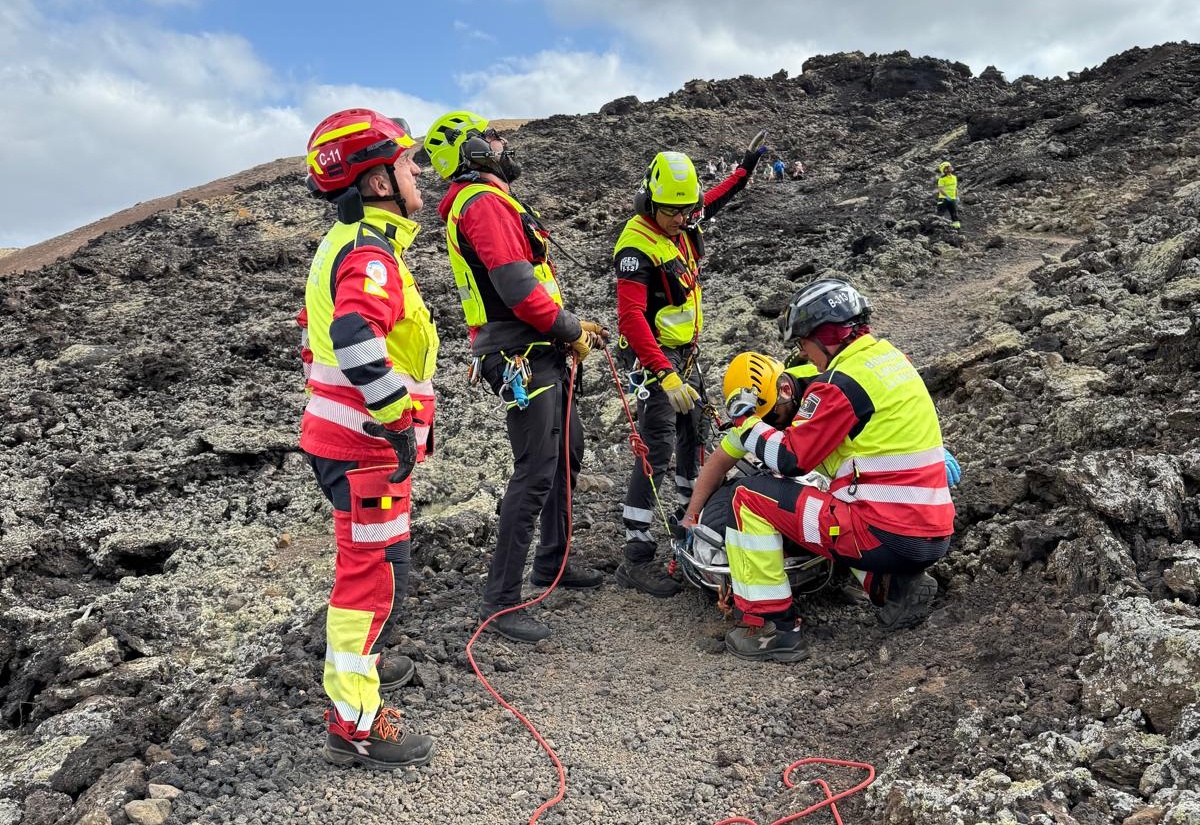 Fue trasladada al Molina Orosa con  un esguince en el tobillo 
