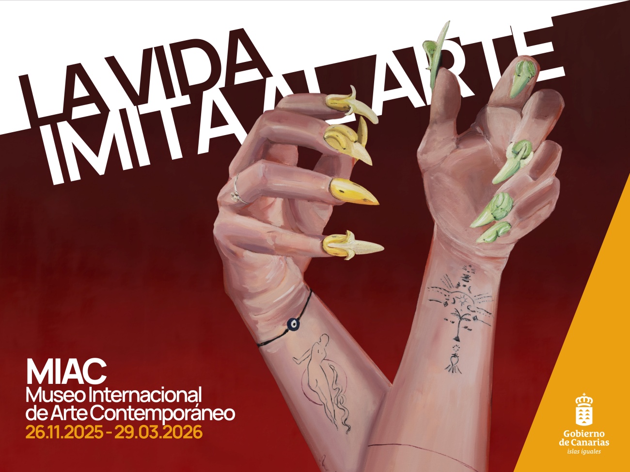 Ocho pinturas de gran formato dialogan con la tradición pictórica del archipiélago desde una perspectiva contemporánea e irónica