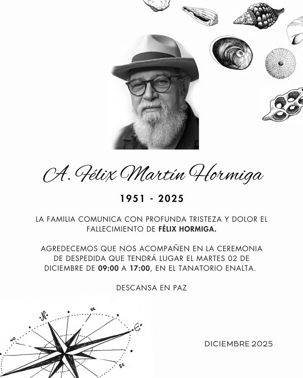 Esquela Felix Hormiga