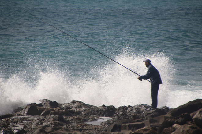 Pescador en Lanzarote
