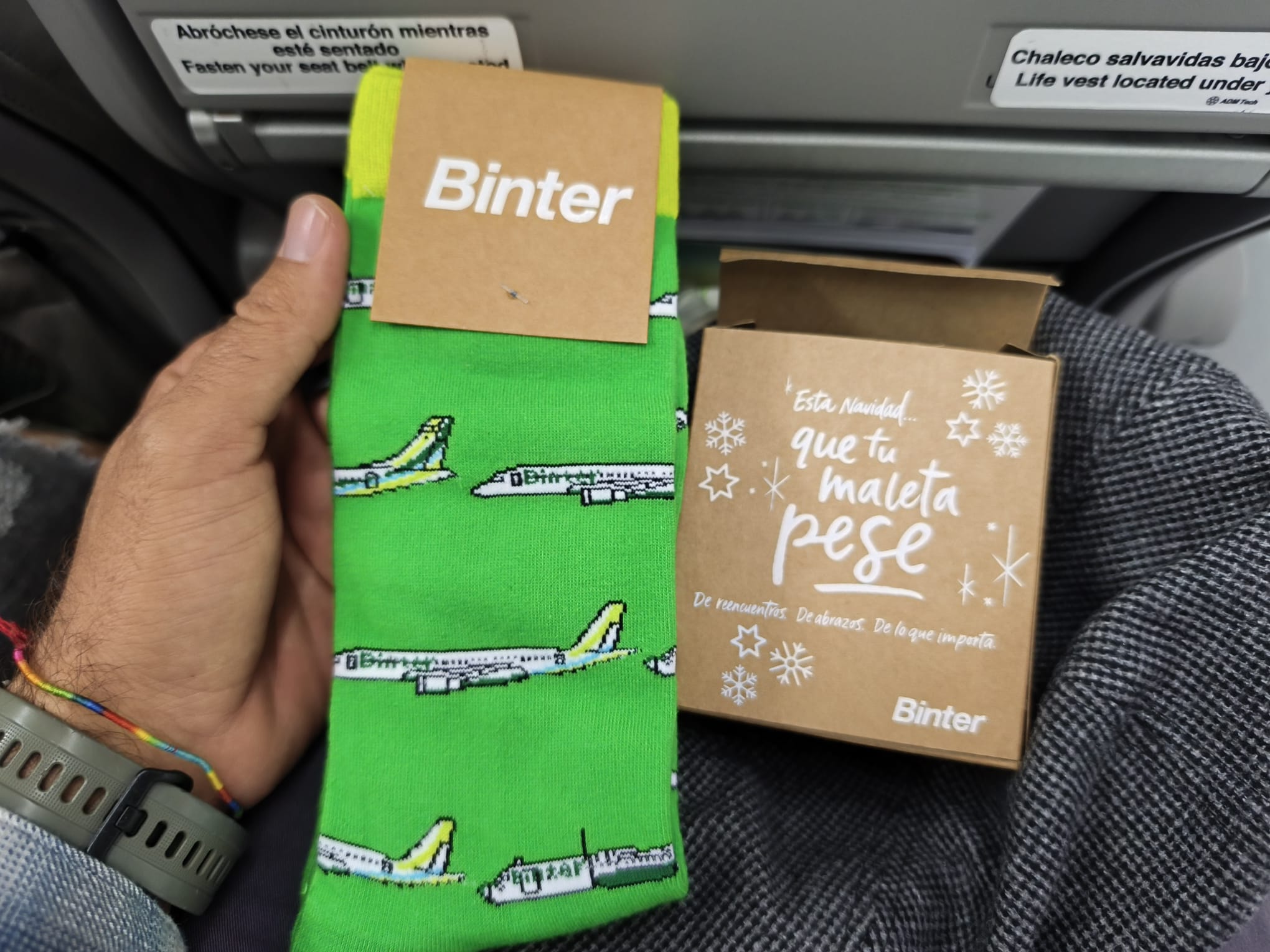 Binter te regala sus calcetines... por Navidad