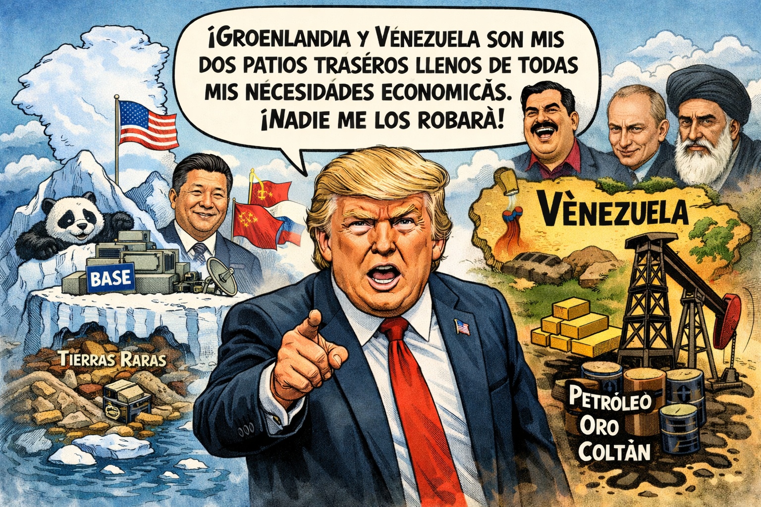 Groenlandia y Venezuela: dos territorios de gran interés para Estados Unidos