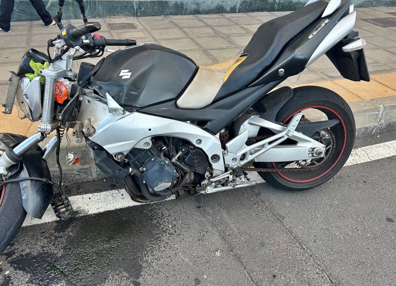 moto accidentada moto accidentada