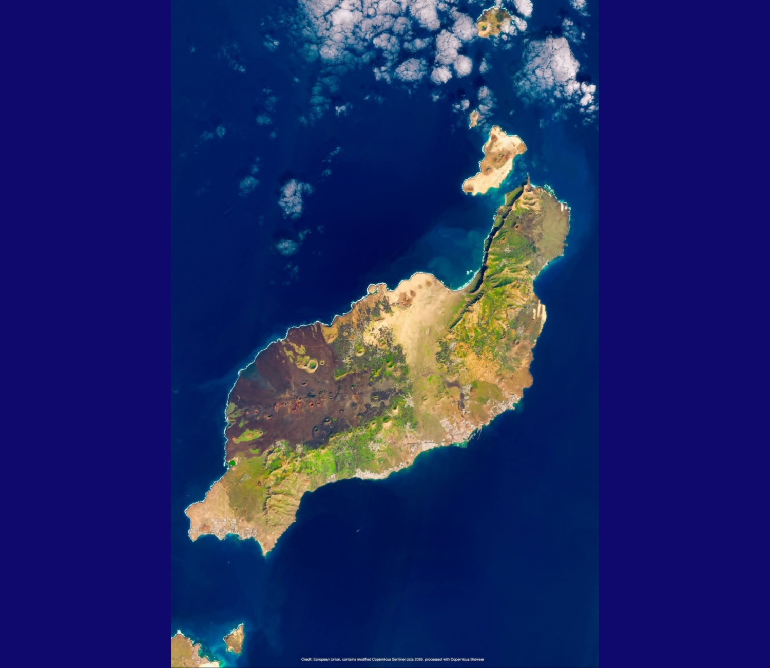 La fotografía tomada durante el pasado lunes, 26 de enero, desde el satélite Sentinel-2 lo demuestra