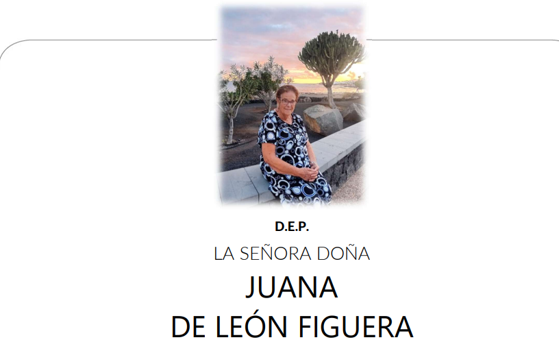 D.E.P Juana de Le&oacute;n Figuera