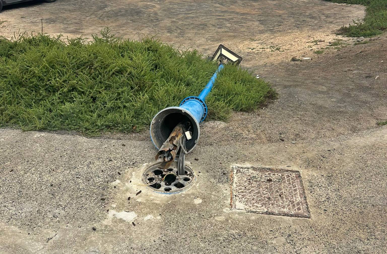 Más consecuencia del viento durante este sábado en Lanzarote