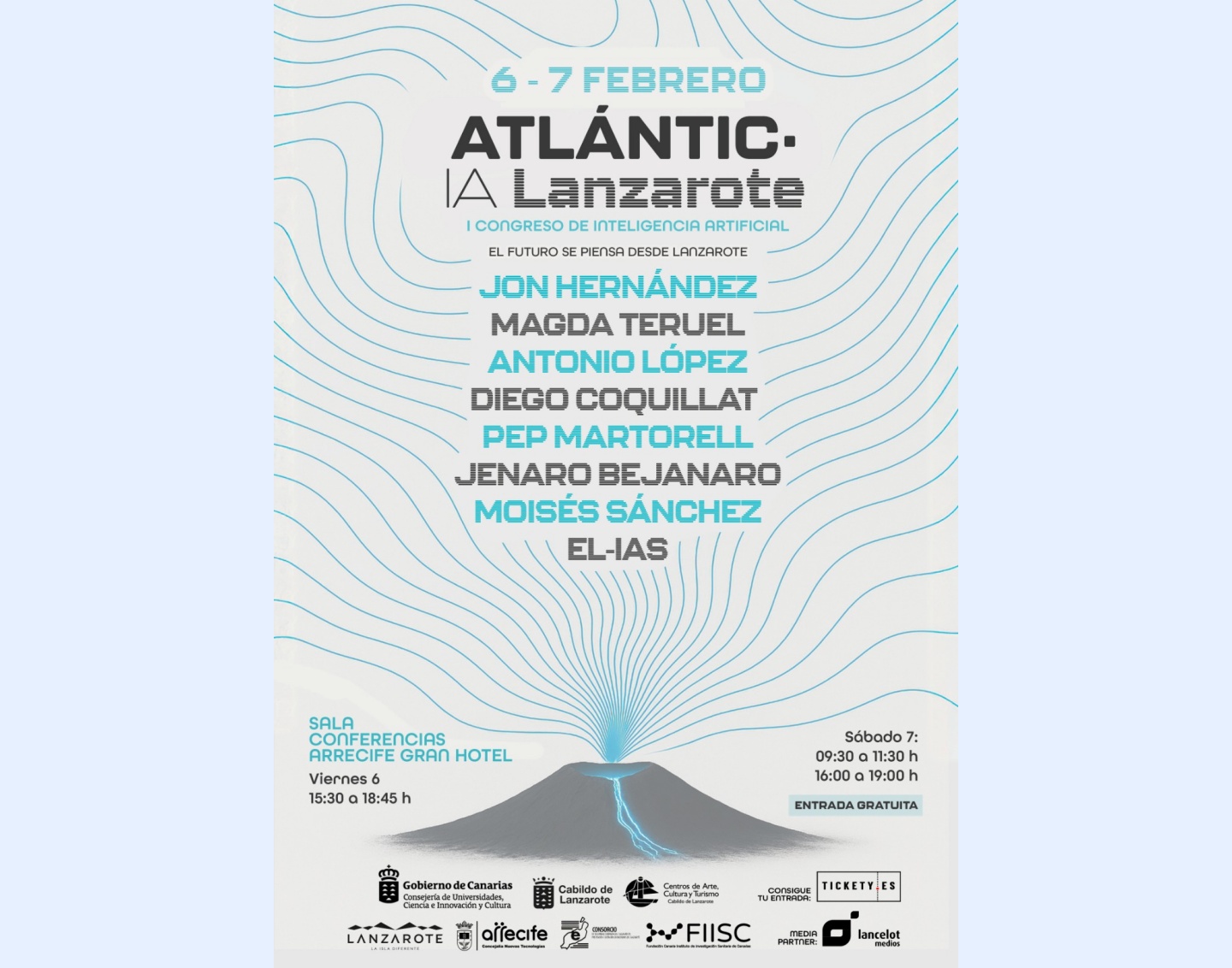 El I Congreso de Inteligencia Artificial de Lanzarote se celebrará los días 6 y 7 de febrero en el Arrecife Gran Hotel