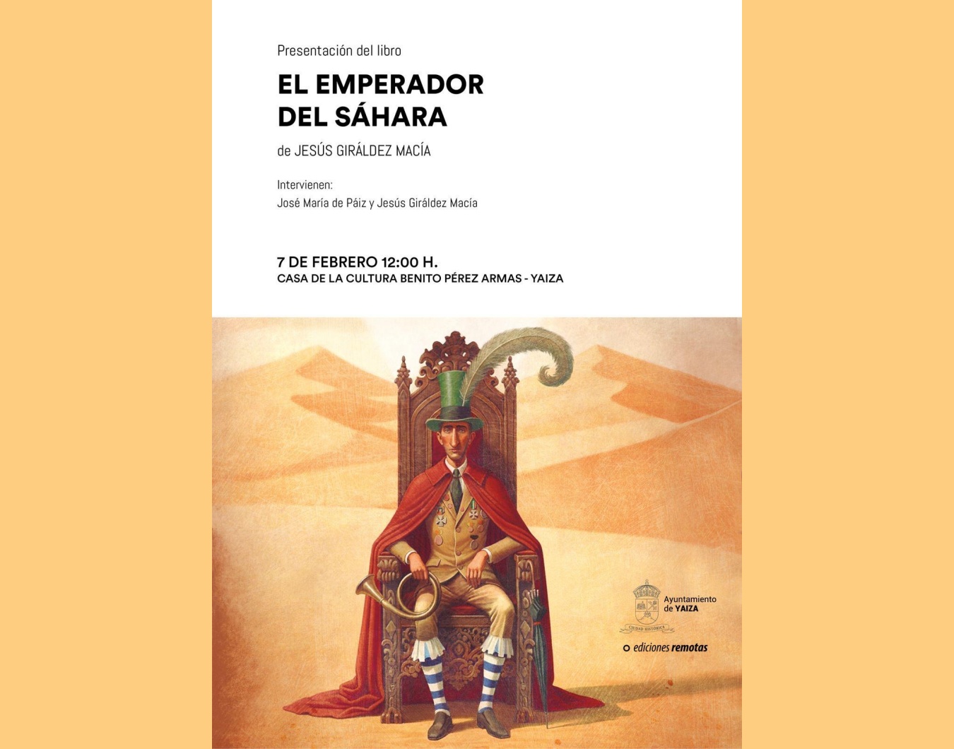 El escritor Jesús Giráldez presenta su novela a las 12:00 horas en la Casa de la Cultura Benito Pérez Armas