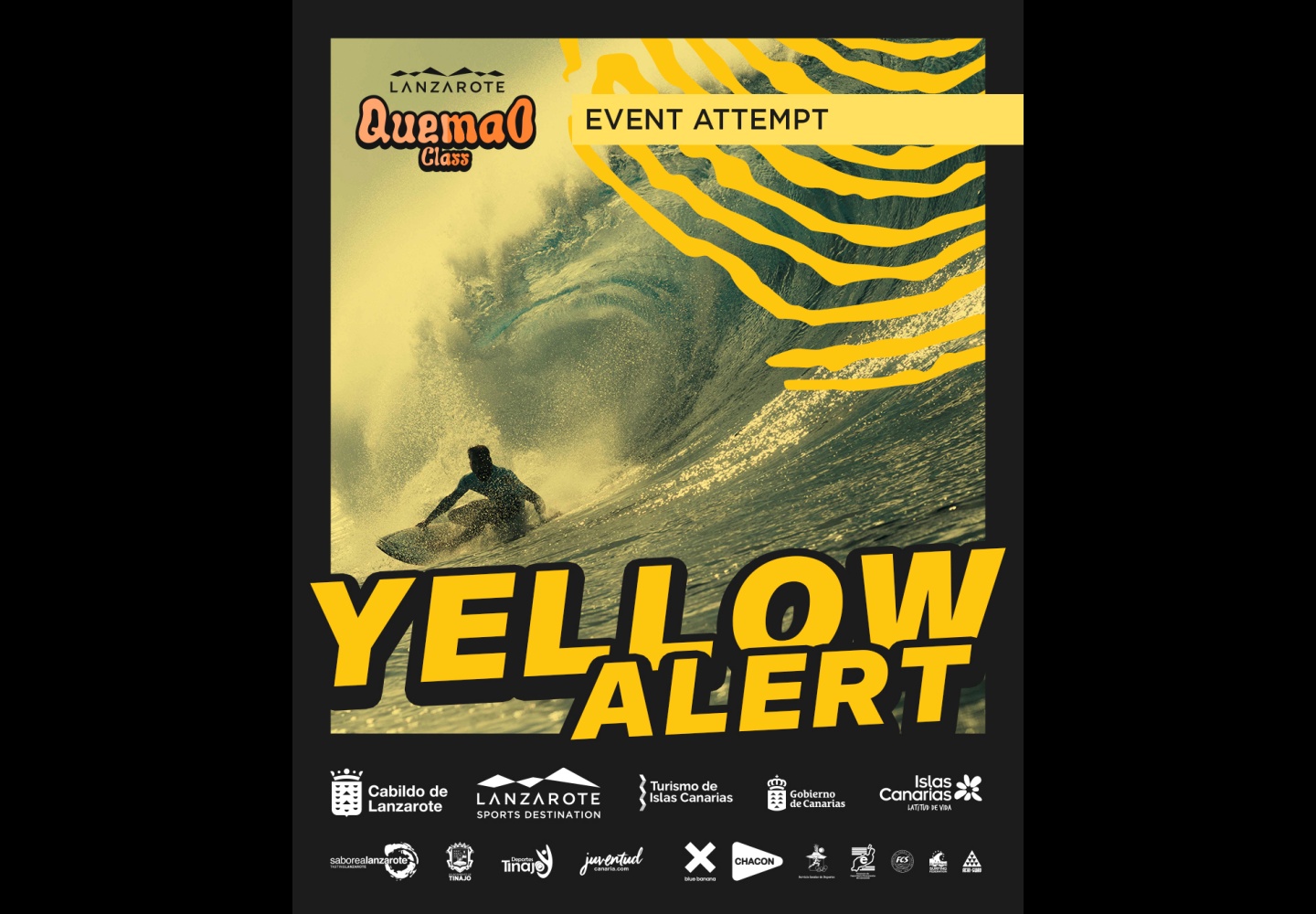 La prueba activa la alerta amarilla para los días 21, 22, 23 y 24 de febrero