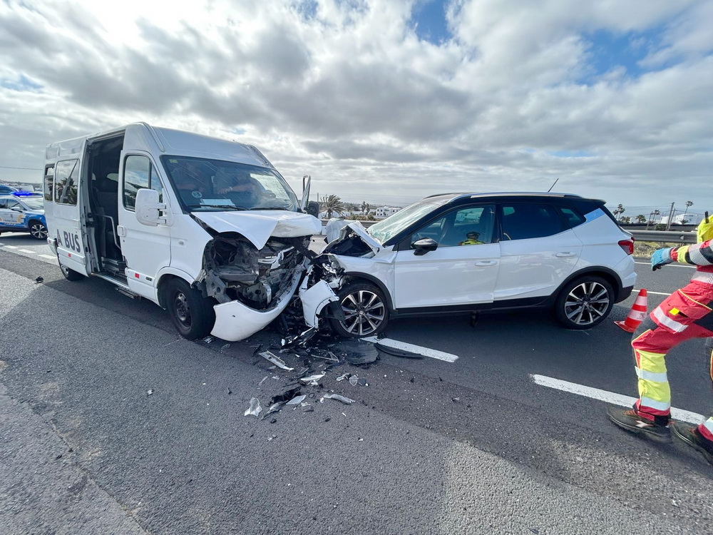 Colisi&oacute;n frontal a la altura de Macher