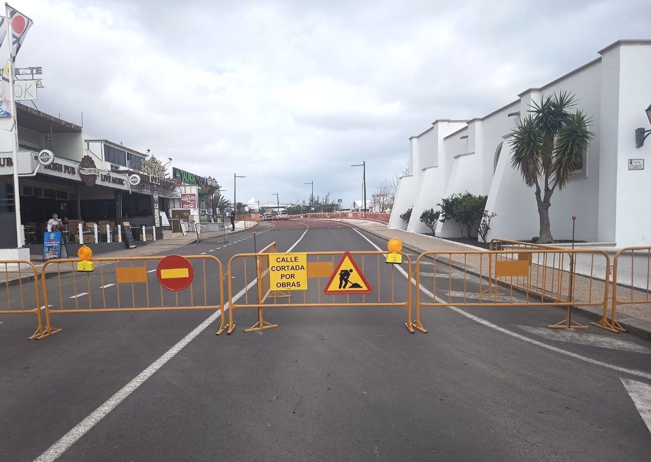 El primer tramo afectado va desde la iglesia hasta el hotel Princesa Yaiza