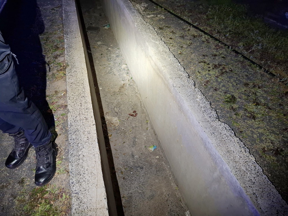 Caida zanja Playa Blanca