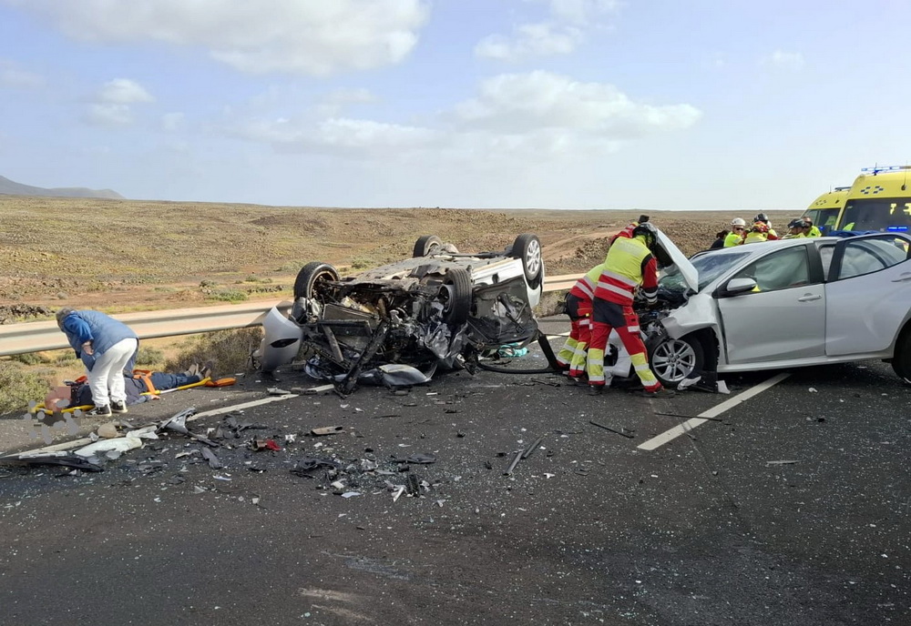 Choque frontal Playa Blanca