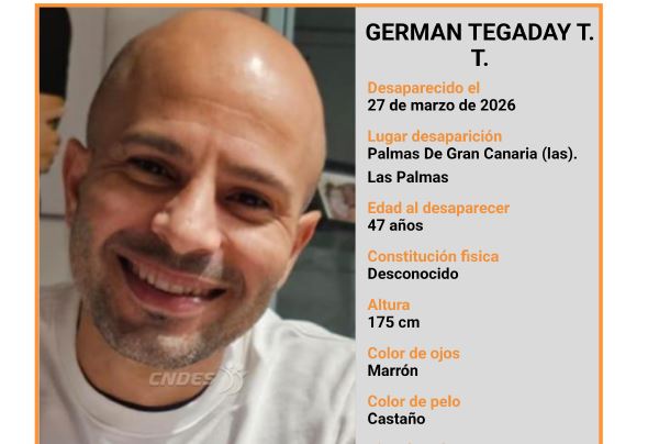 Solicitan colaboraci&oacute;n para localizar a un desaparecido en Las Palmas