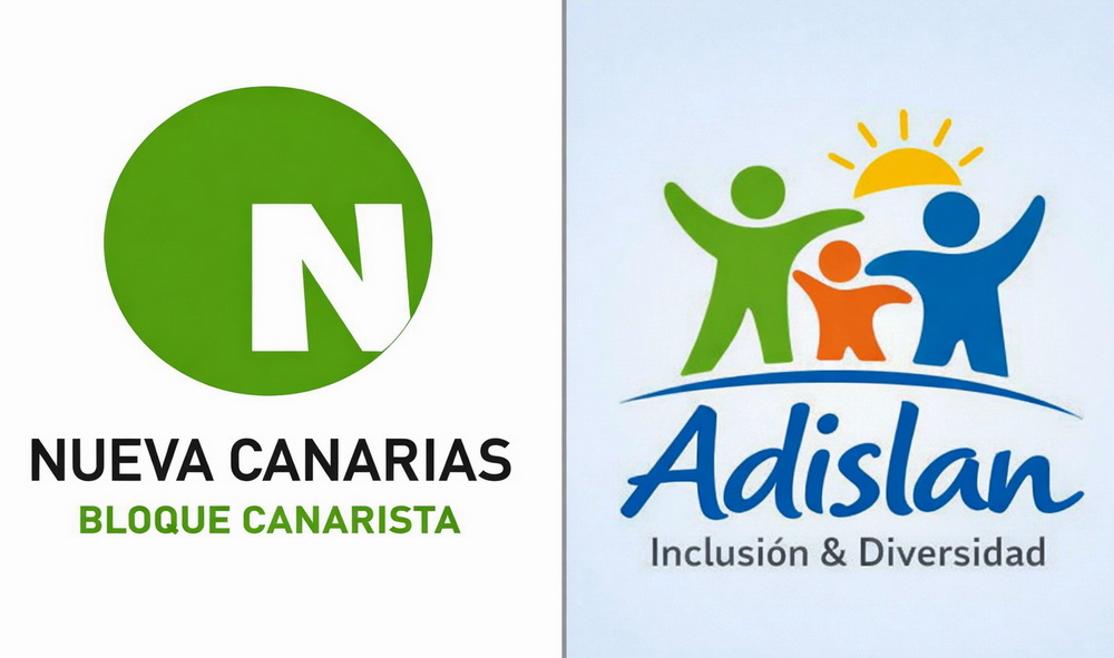 Nueva Canarias y Adislan logos