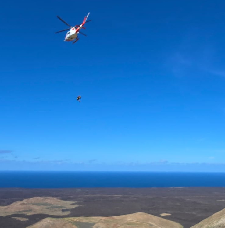 Rescate a&eacute;reo urgente en Caldera Blanca
