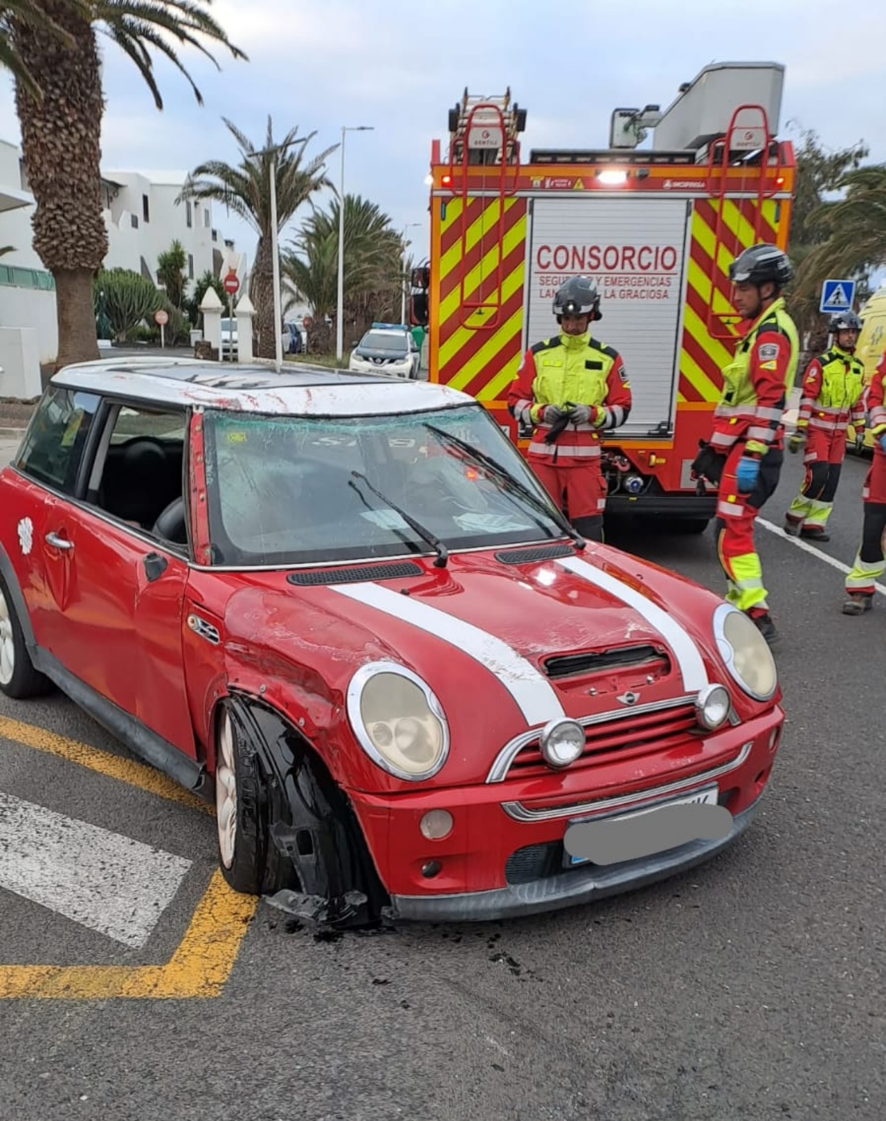 Accidente Playa Bastián
